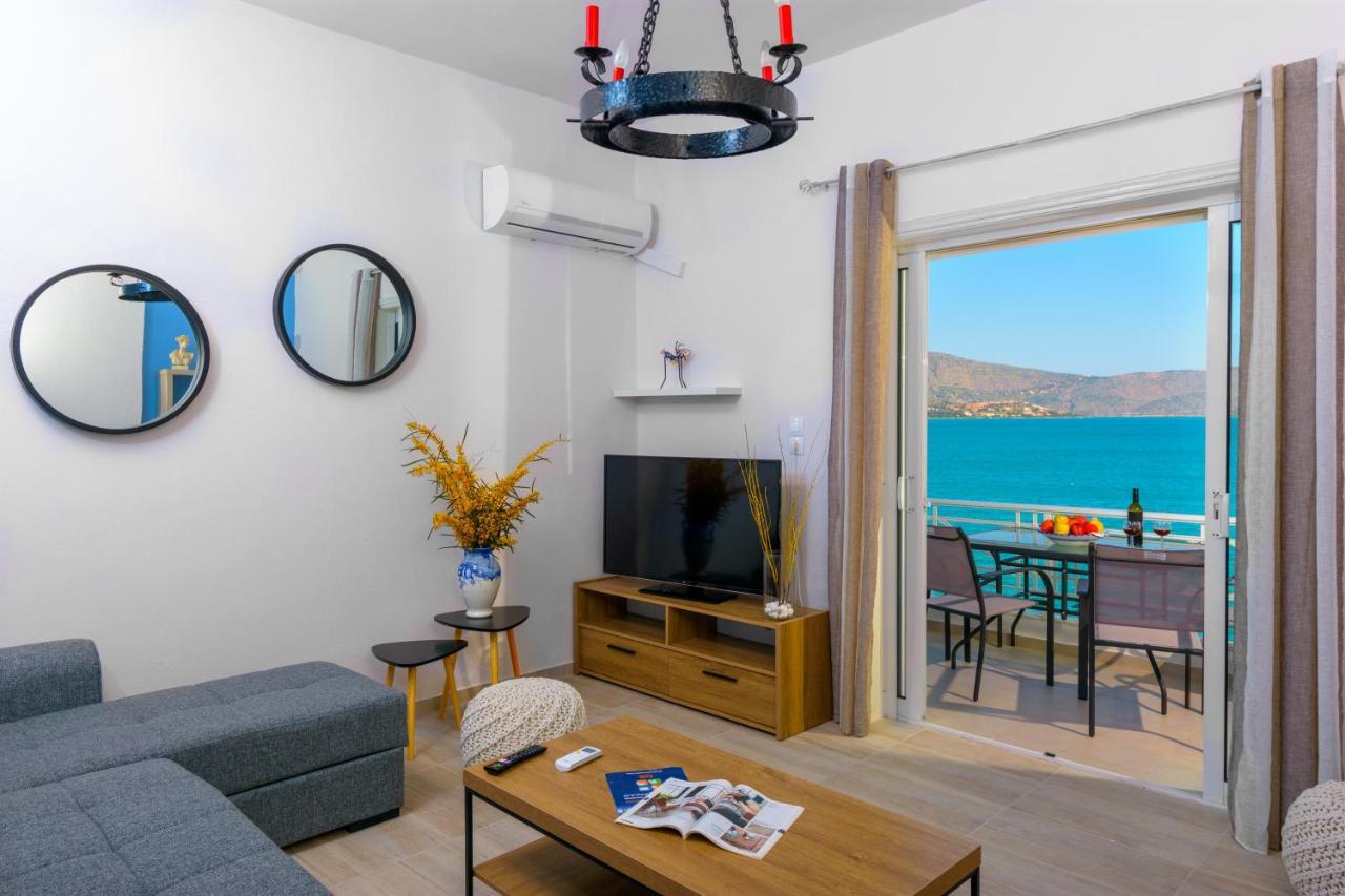 Margarita'S Seafront Luxury Apartment Elounda Eksteriør bilde